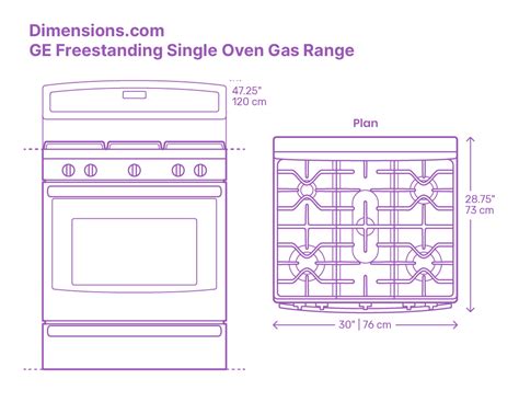 how to measure range size on gas stove